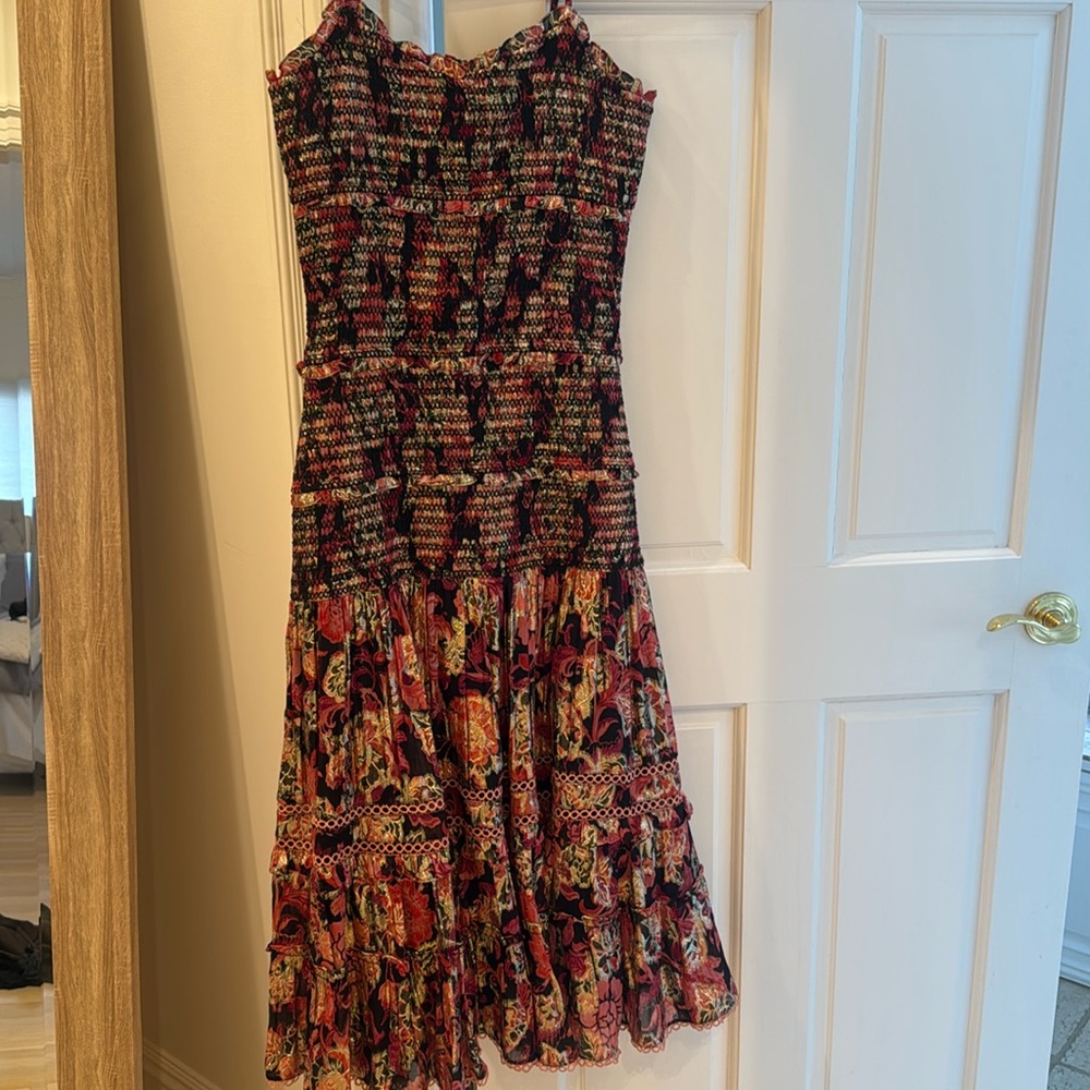 Anthropologie Hemant & Nandita X Crimson Maxi Dress in excellent condition.